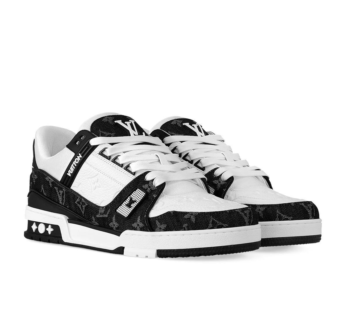 Louis Vuitton LV Trainer White Black White