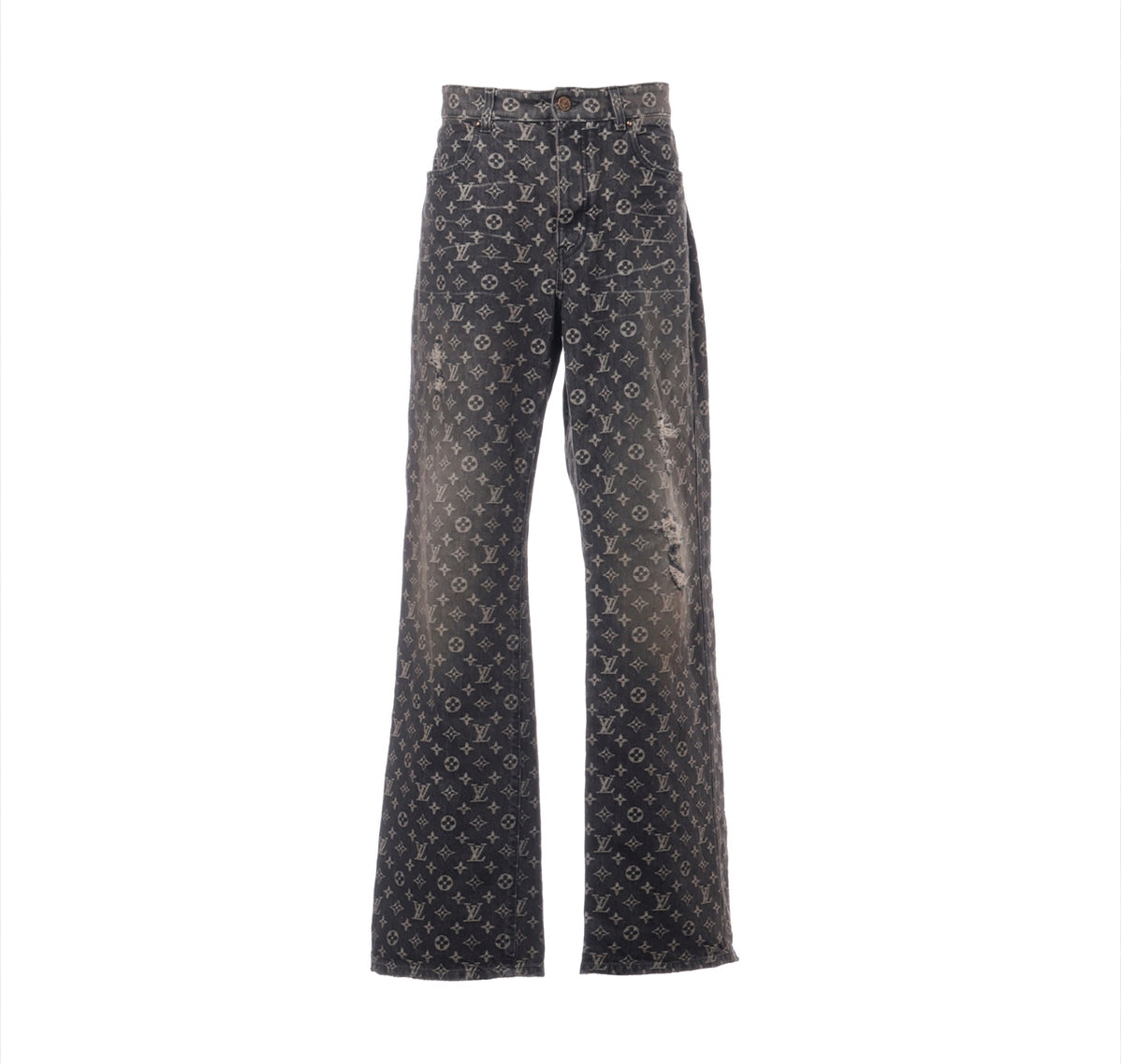 Louis Vuitton Monogram Denim Pants Black