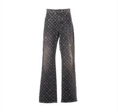 Louis Vuitton Monogram Denim Pants Black
