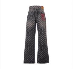 Louis Vuitton Monogram Denim Pants Black
