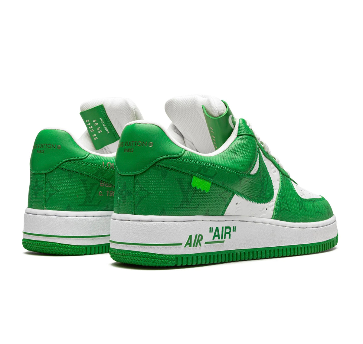Louis Vuitton Nike Air Force 1 Low By Virgil Abloh White Green
