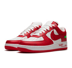 Louis Vuitton Nike Air Force 1 Low By Virgil Abloh White Red