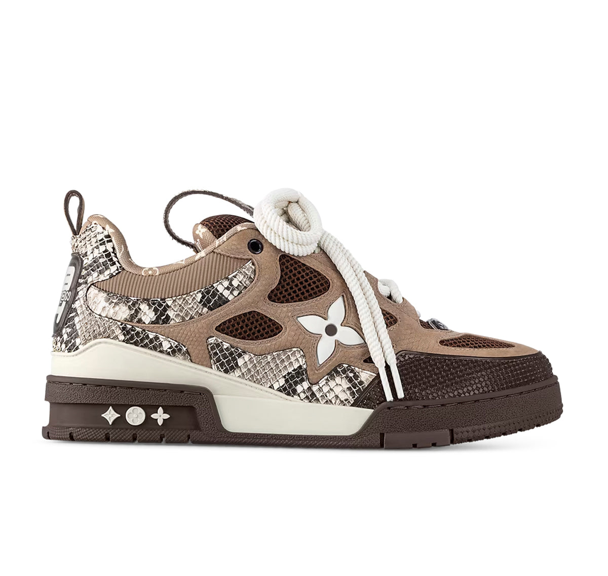 Louis Vuitton Skate Sneaker Brown Snakeskin