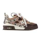 Louis Vuitton Skate Sneaker Brown Snakeskin