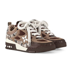 Louis Vuitton Skate Sneaker Brown Snakeskin