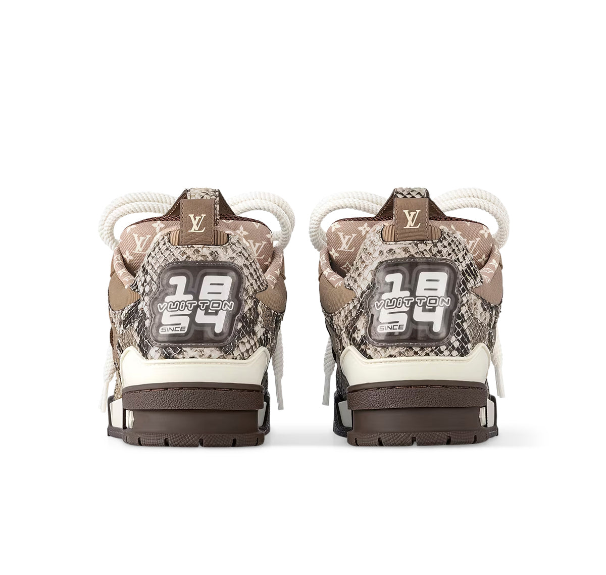 Louis Vuitton Skate Sneaker Brown Snakeskin
