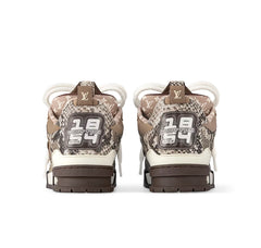Louis Vuitton Skate Sneaker Brown Snakeskin
