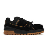 Louis Vuitton Trainer Maxi Black Brown Suede