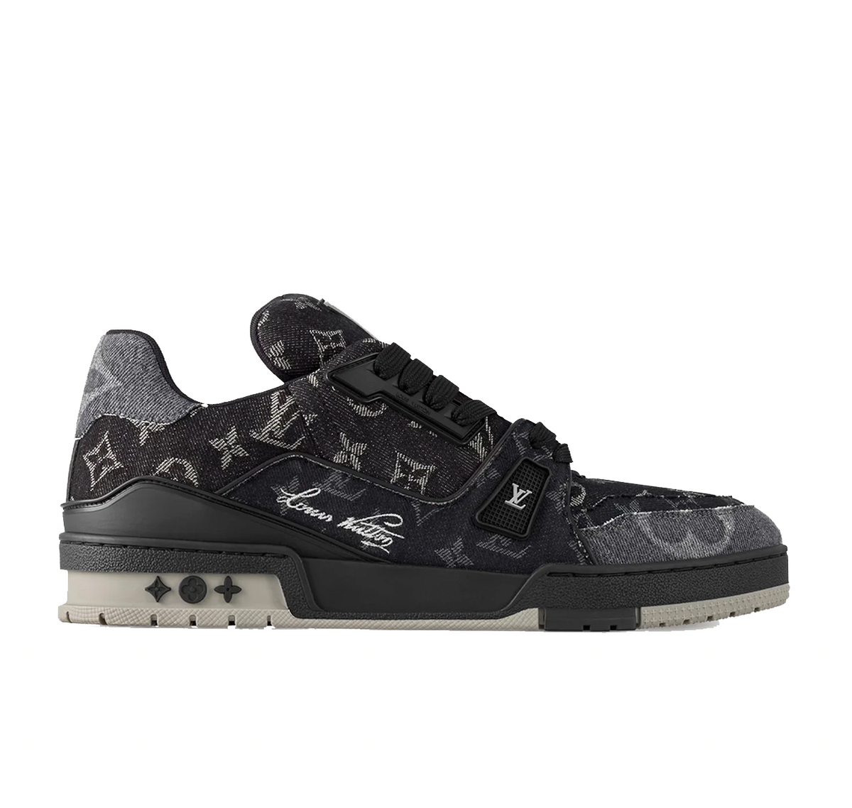 Louis Vuitton LV Trainer "Black Monogram Denim"