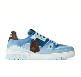 Louis Vuitton LV Trainer Sneaker “Blue Monogram Canvas”