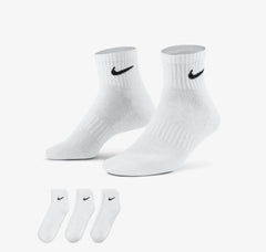Medias Nike Blanca Corta Pack x3