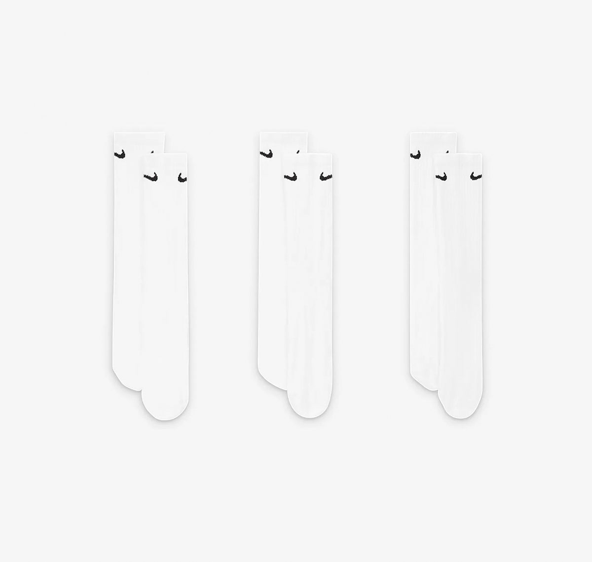Medias Nike Blanca Larga Pack x3