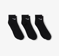 Medias Nike Negra Corta Pack x3