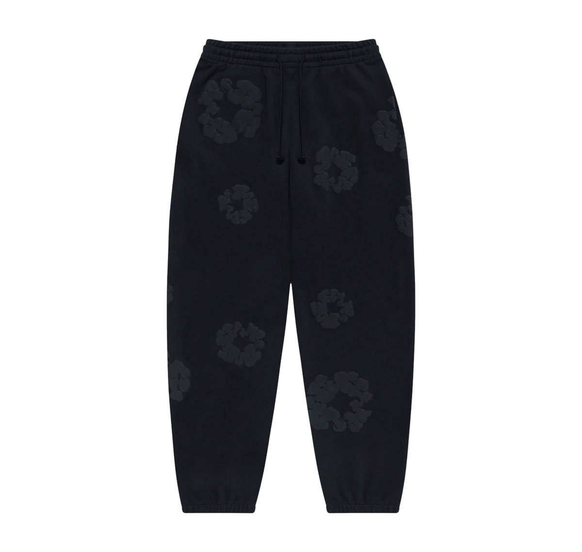 Denim Tears Mono Cotton Wreath Sweatpants Black