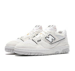 New Balance 550 "White Perforated Leather Black"