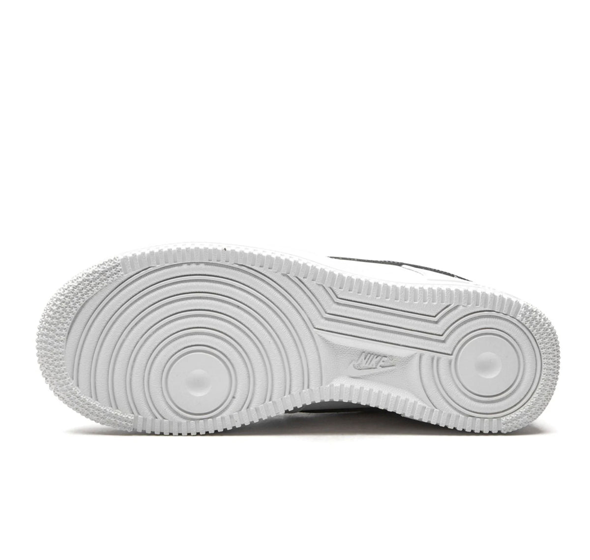 Nike Air Force 1 Low 07 Essential White Black Gold Mini Swoosh