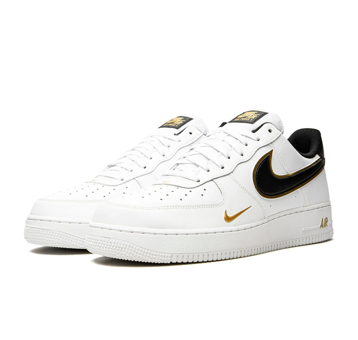 Nike Air Force 1 Low '07 LV8 "Double Swoosh White Metallic Gold"
