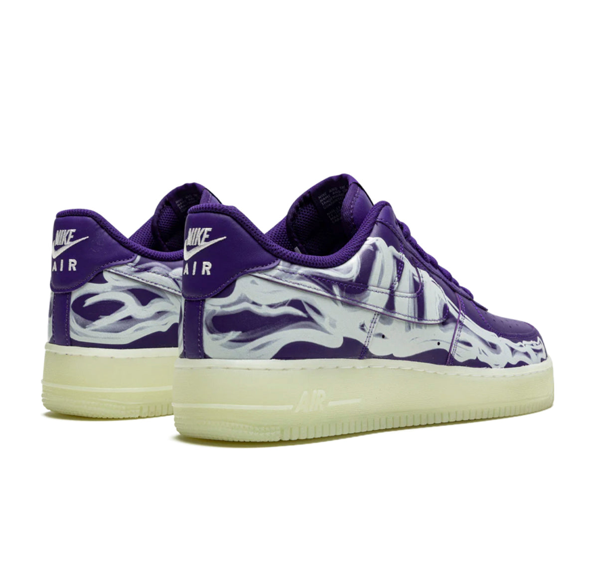 Nike Air Force 1 Low '07 Purple Skeleton Halloween