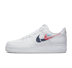 Nike Air Force 1 Low '07 Quadruple Swoosh White Navy Crimson