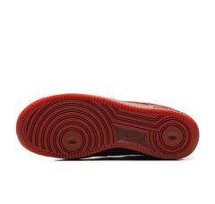 Nike Air Force 1 Low "Patent Leather Dark Team Red Safety Orange"
