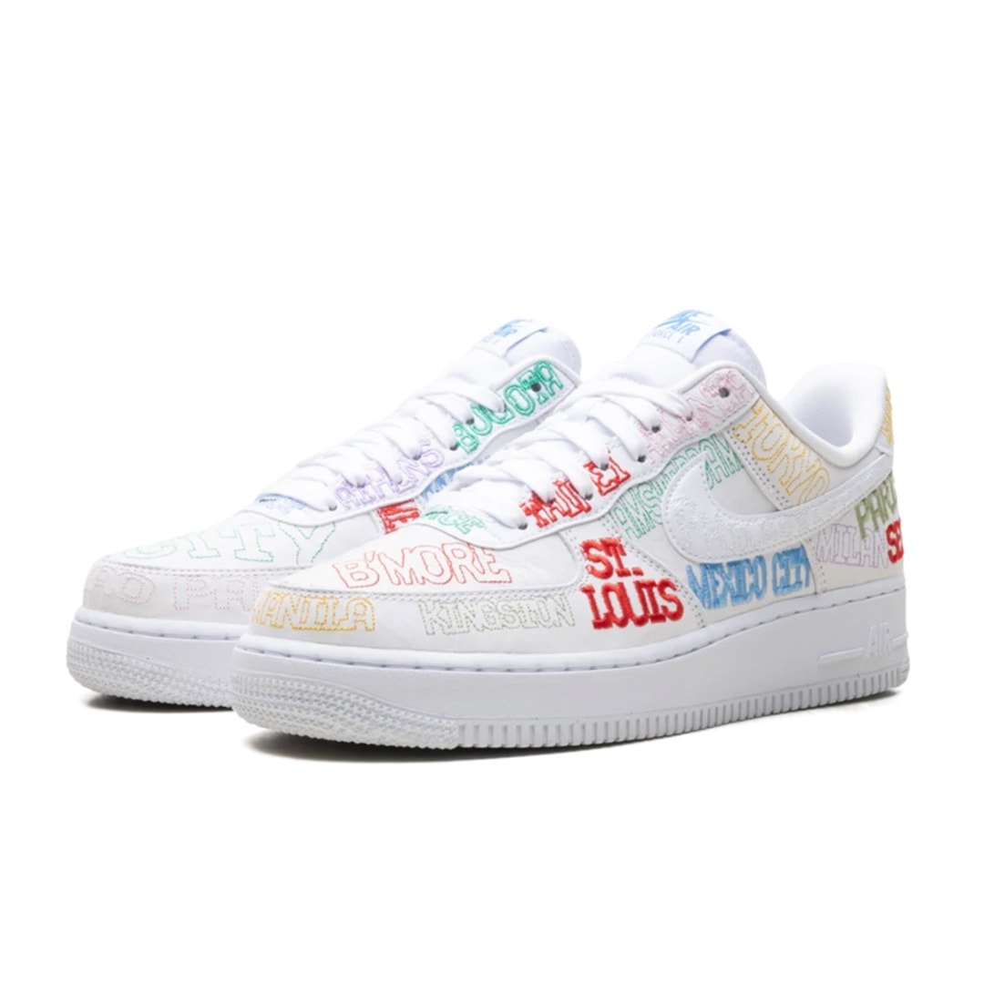Nike Air Force 1 Low World Tour White - vista 2