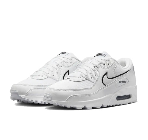 Nike Air Max 90 White Black Outlined Swoosh