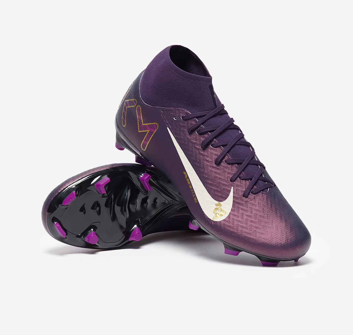 Nike Air Zoom Mercurial Superfly X Academy Mbappé FG/MG – Grand Morado & Light Ivory