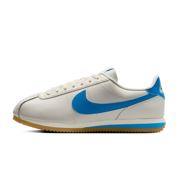 Nike Cortez Leather Sail Gum Yellow Light Photo Blue