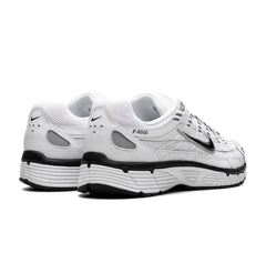 Nike P-6000 White Metallic Silver Black