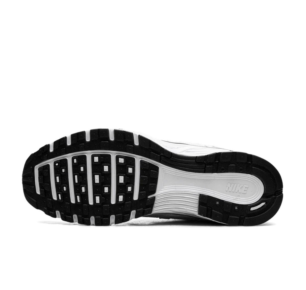 Nike P-6000 White Metallic Silver Black