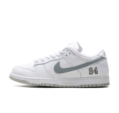 Nike SB Dunk Low "Supreme 94 White Metallic Silver"