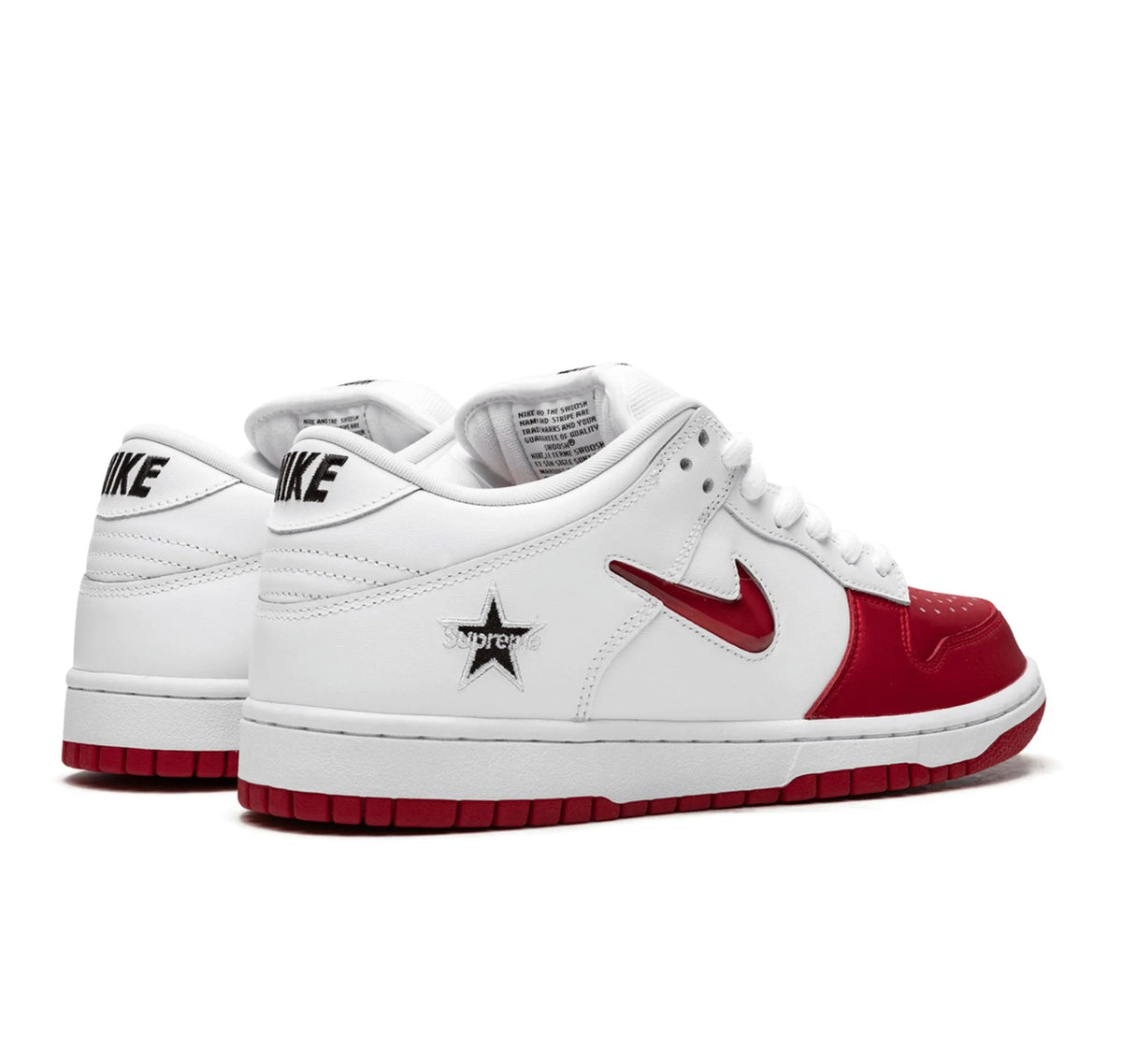 Nike SB Dunk Low "Supreme Jewel Swoosh Red"