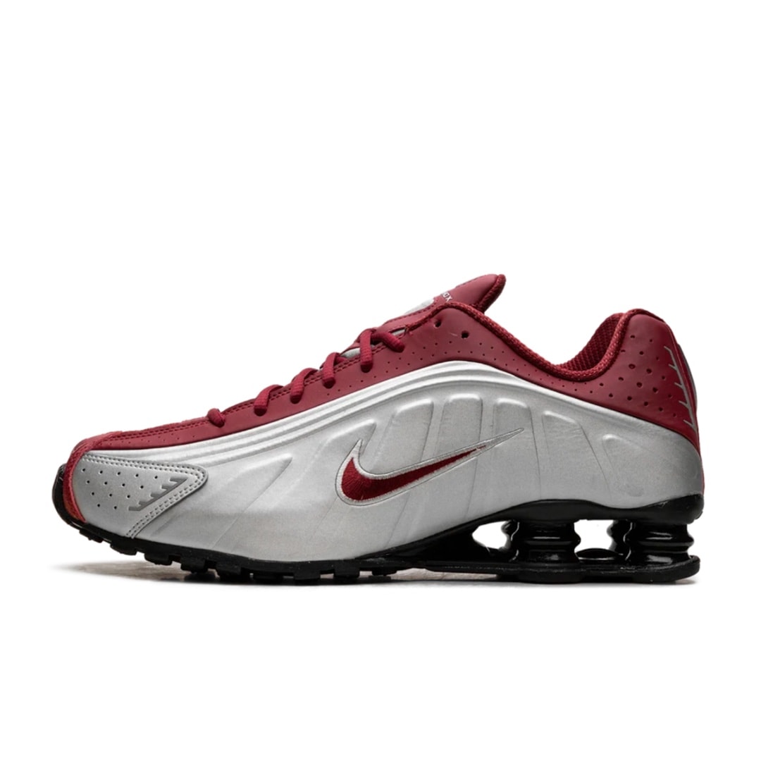 Nike Shox "R4 Metallic Silver Black Crimson" - vista 1