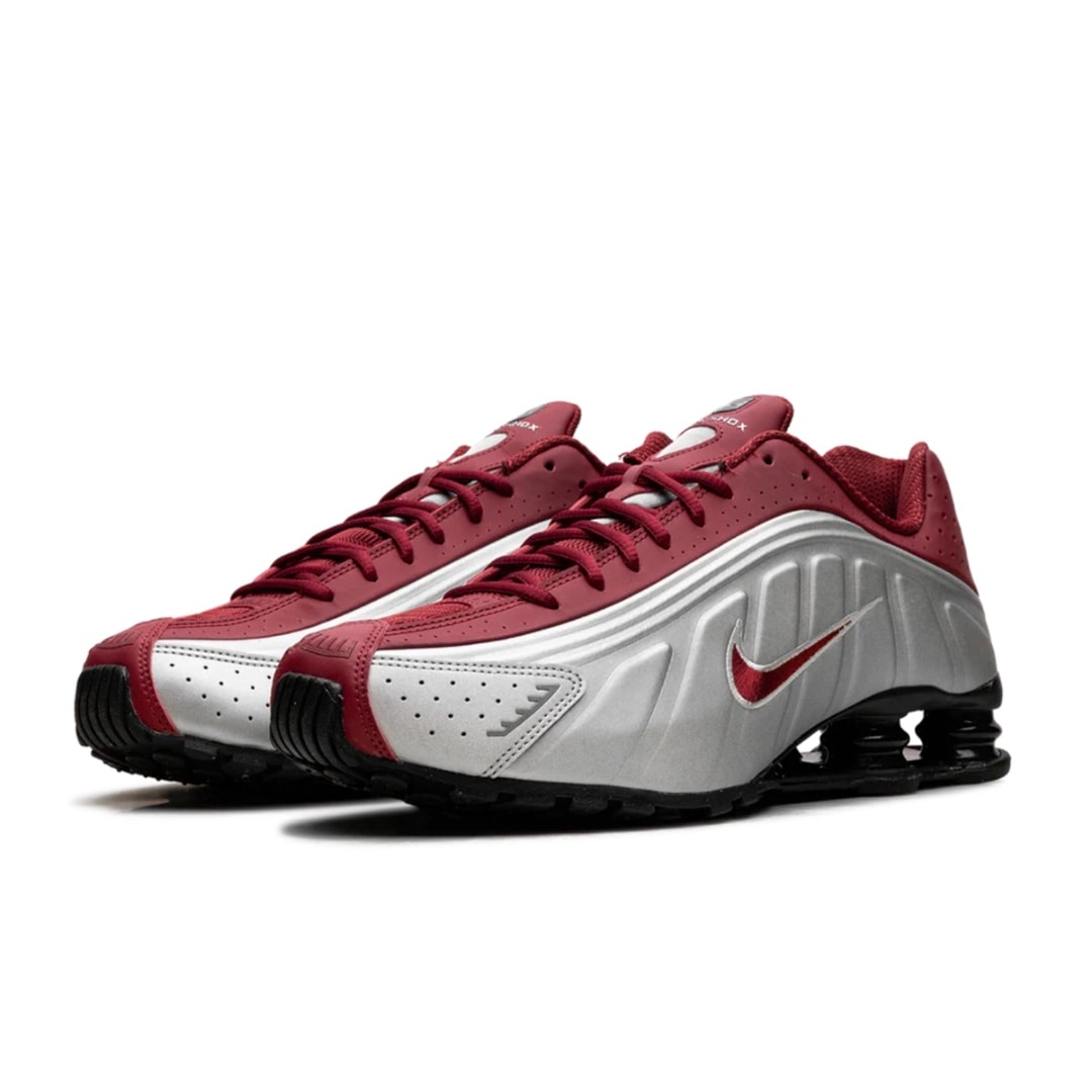 Nike Shox "R4 Metallic Silver Black Crimson" - vista 2