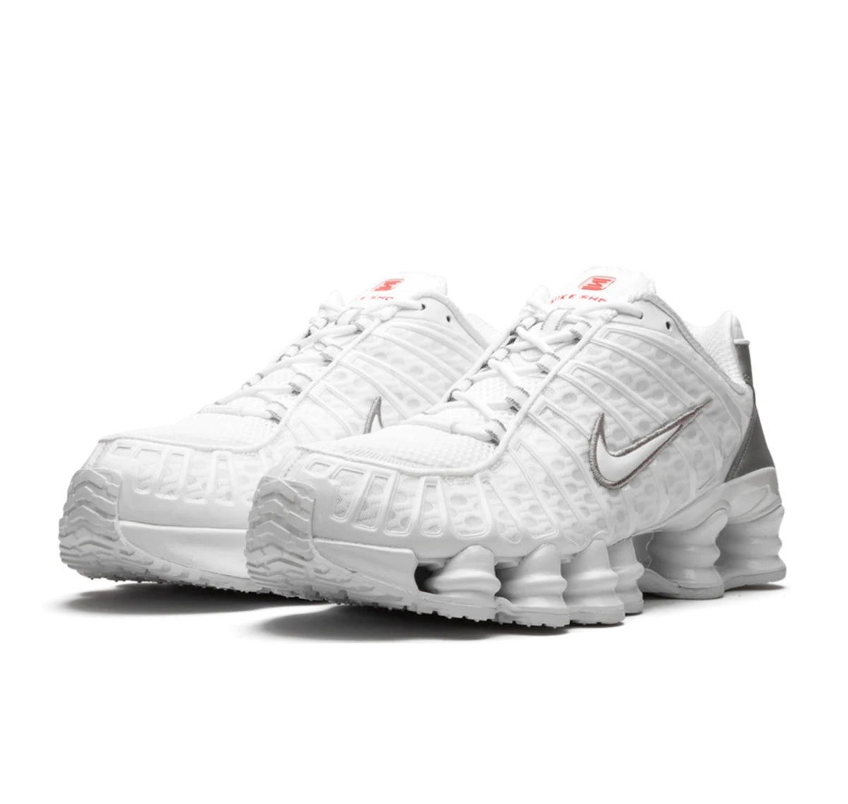 Nike Shox TL White Metallic Silver Max Orange