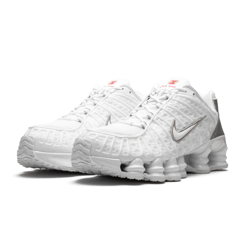 Nike Shox TL White Metallic Silver Max Orange