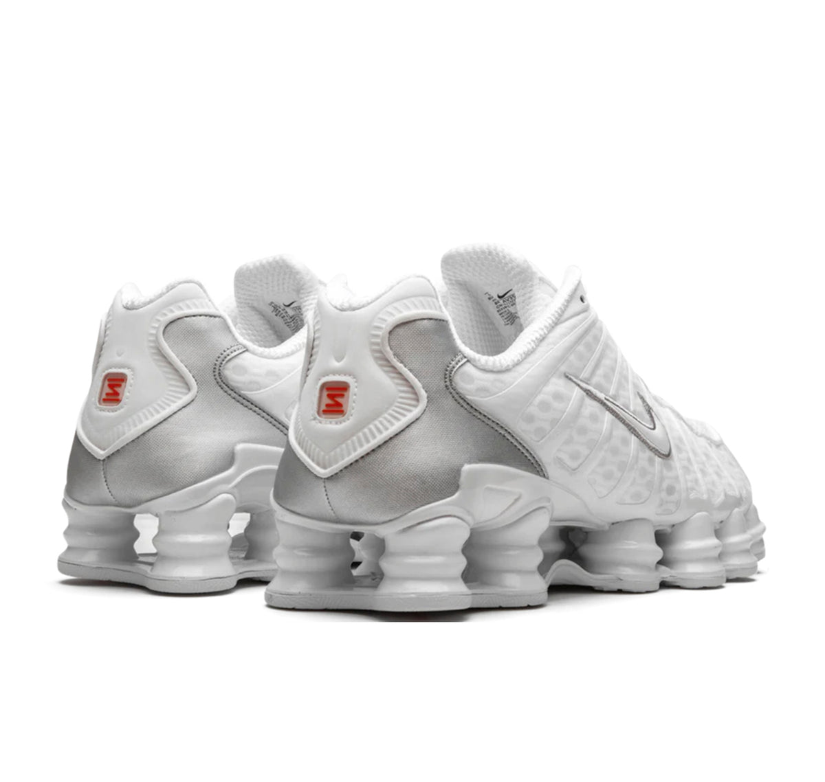 Nike Shox TL White Metallic Silver Max Orange