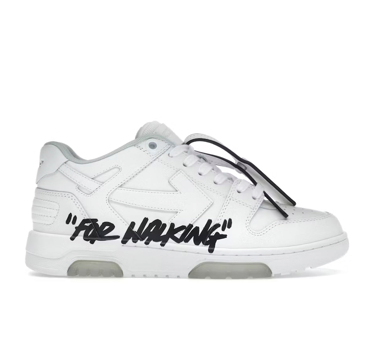OFF-WHITE Out Of Office OOO Low Tops For Walking White Black