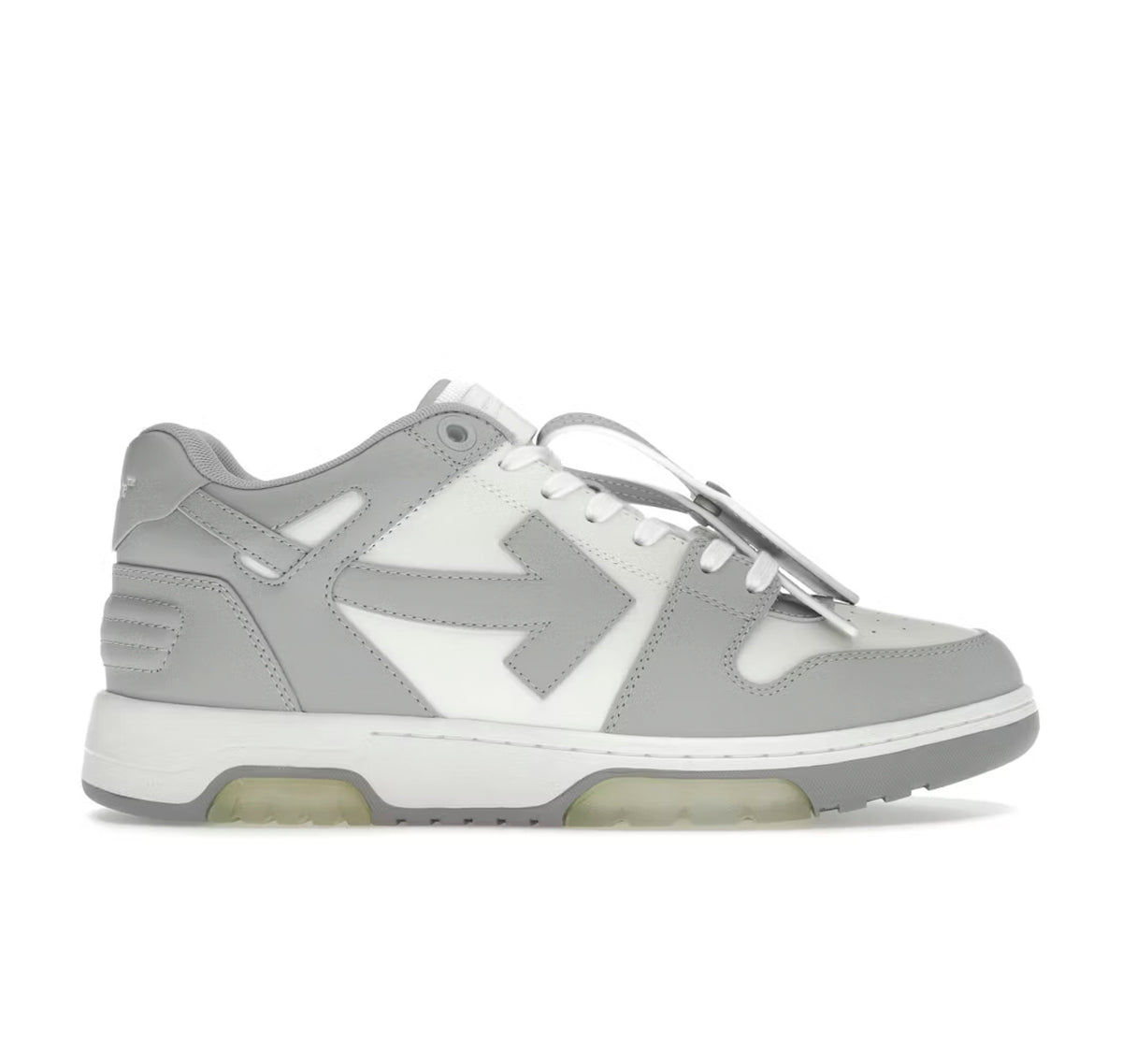 OFF-WHITE Out Of Office OOO Low Tops Grey White