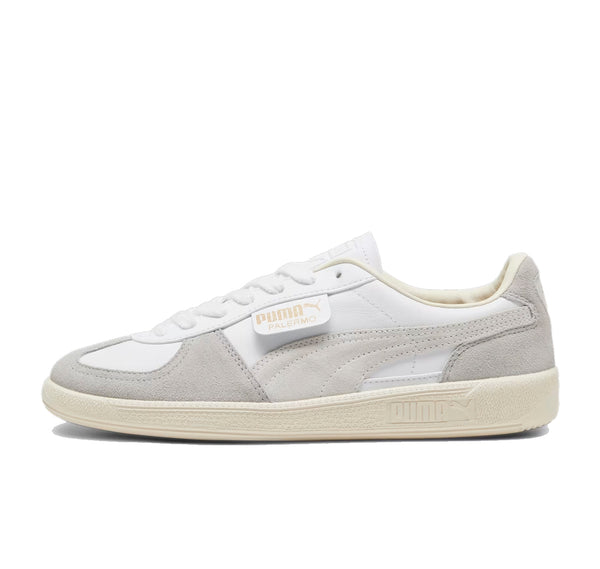 Puma Palermo Leather "White Cool Light Gray Sugared Almond"