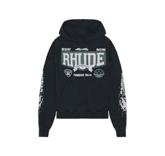 Rhude Desert Racing Champions Hoodie Black