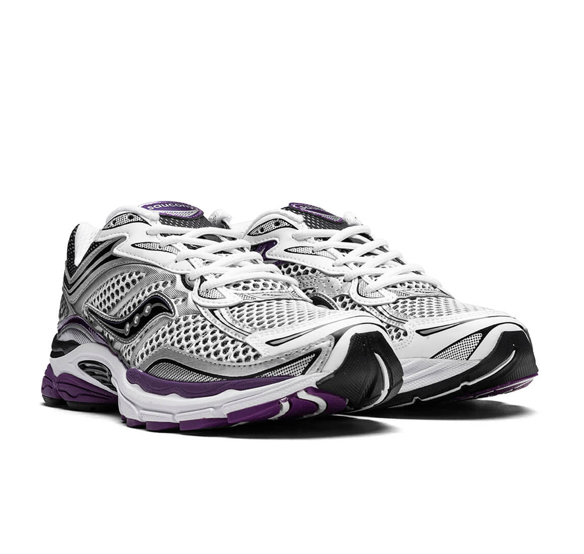 Saucony ProGrid Omni 9 "White Black Silver Purple"