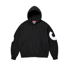 Supreme Big Logo Jacquard Hooded Sweatshirt Black