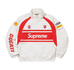 Supreme Ducati Track Jacket Light Grey