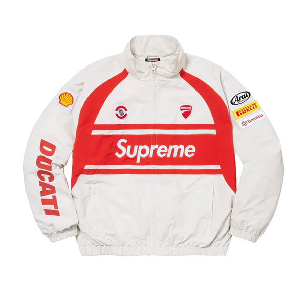 Supreme Ducati Track Jacket Light Grey