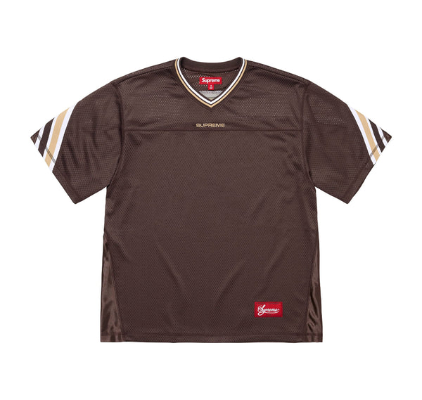 Supreme Jacquard Rib Football Jersey Brown