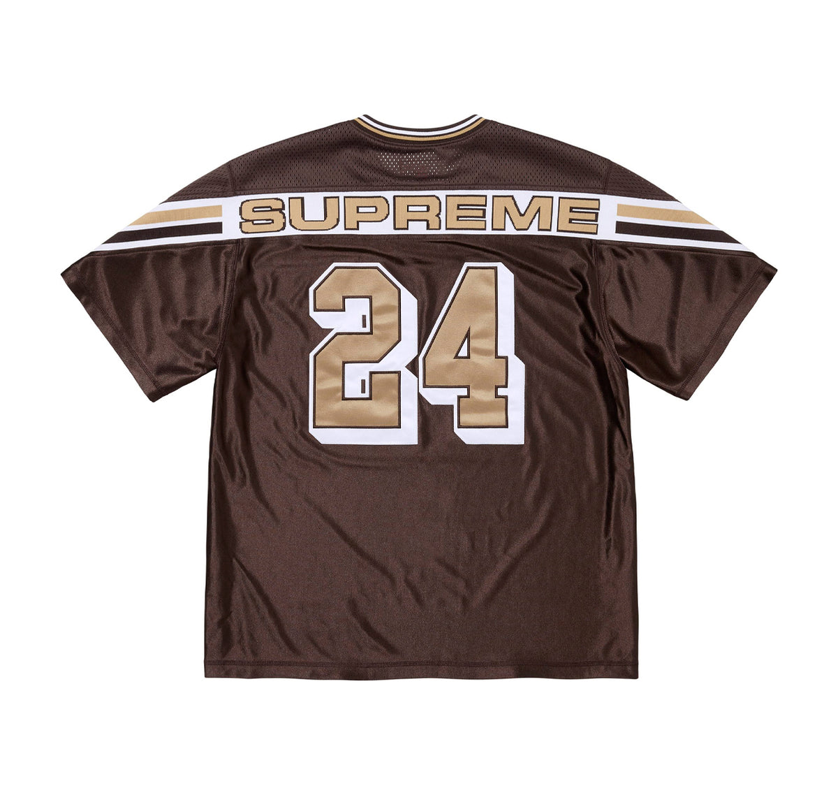 Supreme Jacquard Rib Football Jersey Brown