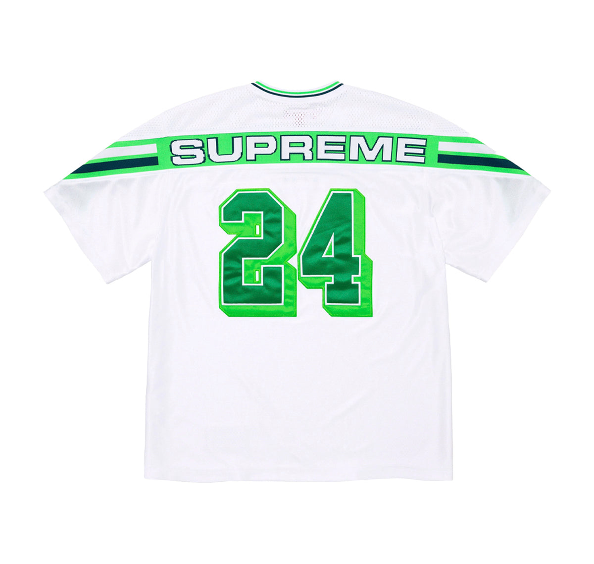 Supreme Jacquard Rib Football Jersey White