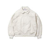 Supreme Nike Leather Varsity Jacket White