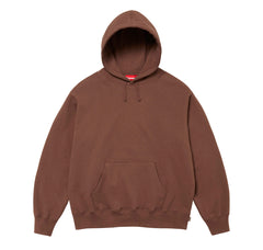 Supreme Satin Applique Hooded Sweatshirt (FW24) Brown
